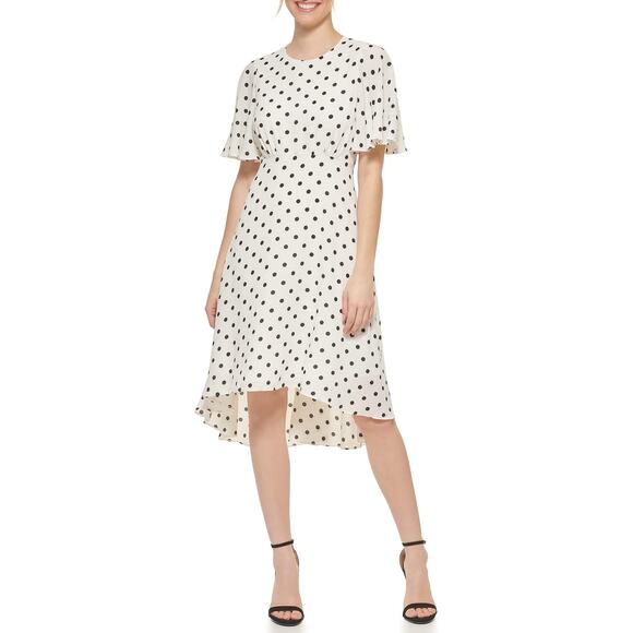 Elegant Polka Dot Dress - Picture 1 of 10